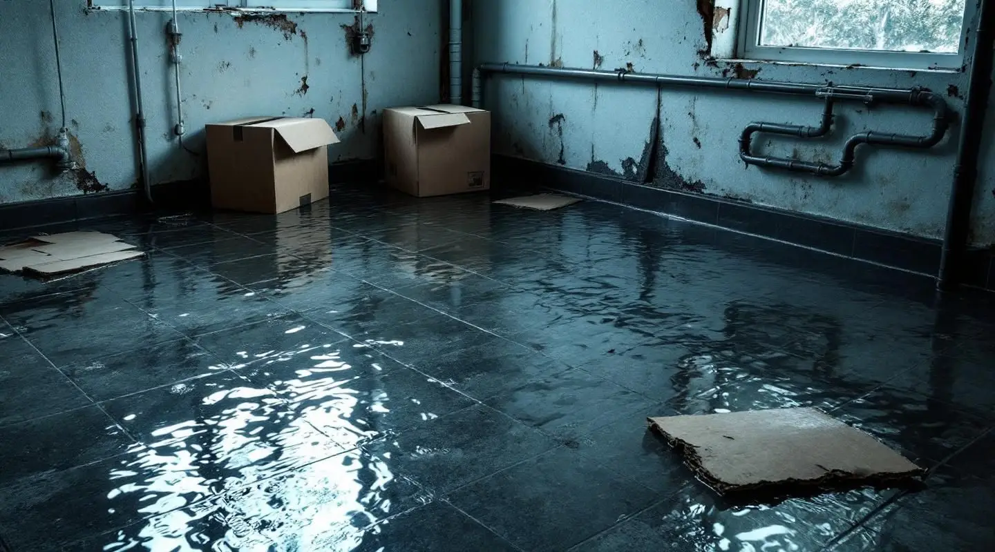 Professional technician using a high-volume water extractor in a flooded Hawaiian Gardens basement with specialized drying equipment.